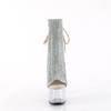 Pleaser - ADORE1018CRS Bottes de plateforme, Pole dance chaussures - Couleur argent/Transparent Product image